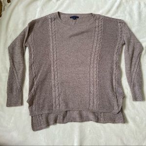 American eagle taupe sweater